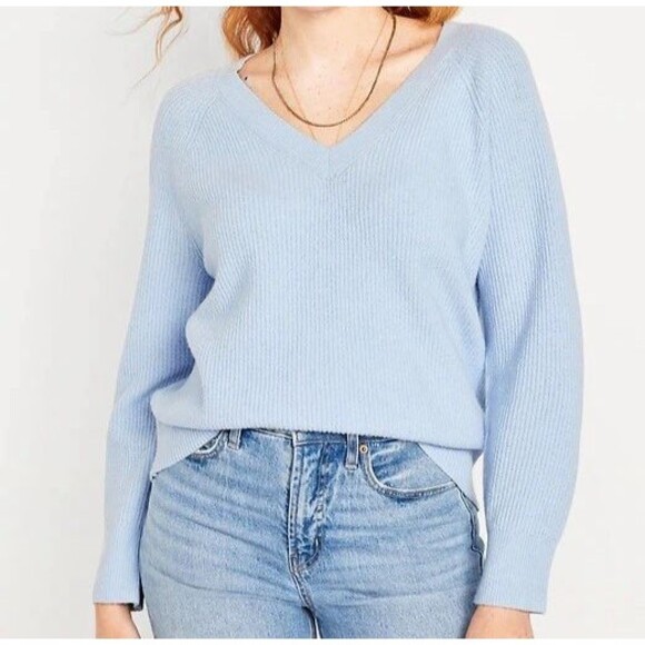 Old Navy Sweaters - OLD NAVY SoSoft Loose Sweater Womens Small Baby Blue NEW Modest Minimalist Cozy